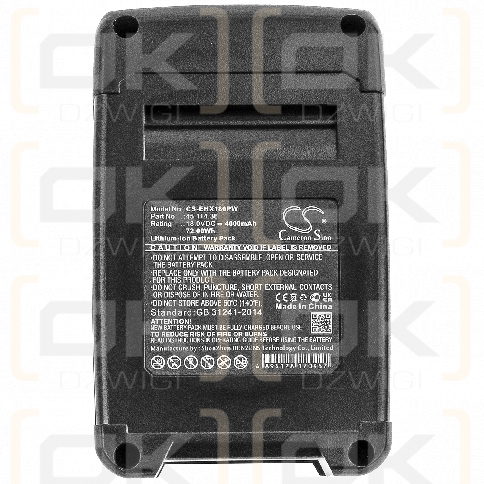 Kraftixx KX-ARM 1832 / 4514071 4000mAh Li-ion 18.0V (Cameron Sino)