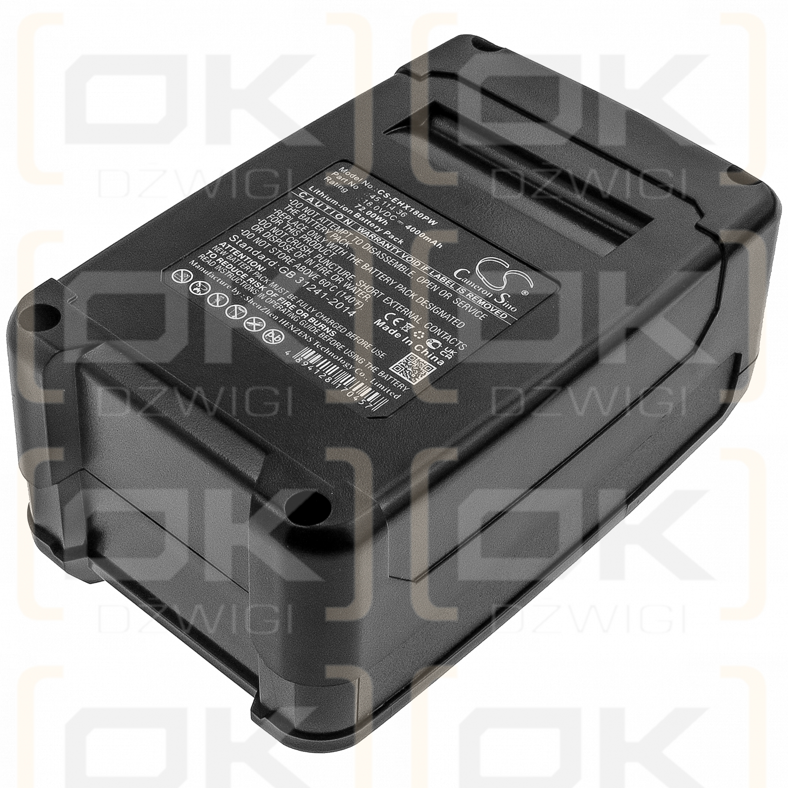 Kraftixx KX-ART 1826 Li / 4514071 4000 mAh Li-Ion 18,0 V (Cameron Sino)