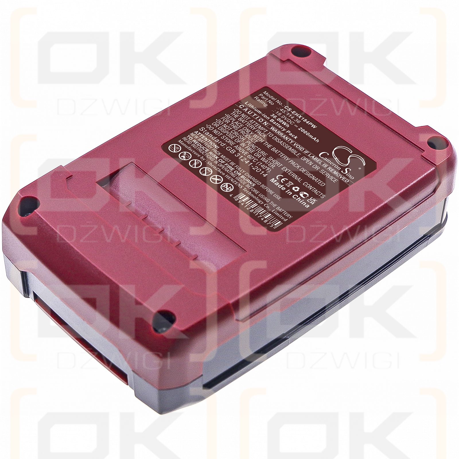 Kraftixx KX-ART 1826 Li / 4514071 2000mAh Li-ion 18.0V (Cameron Sino)