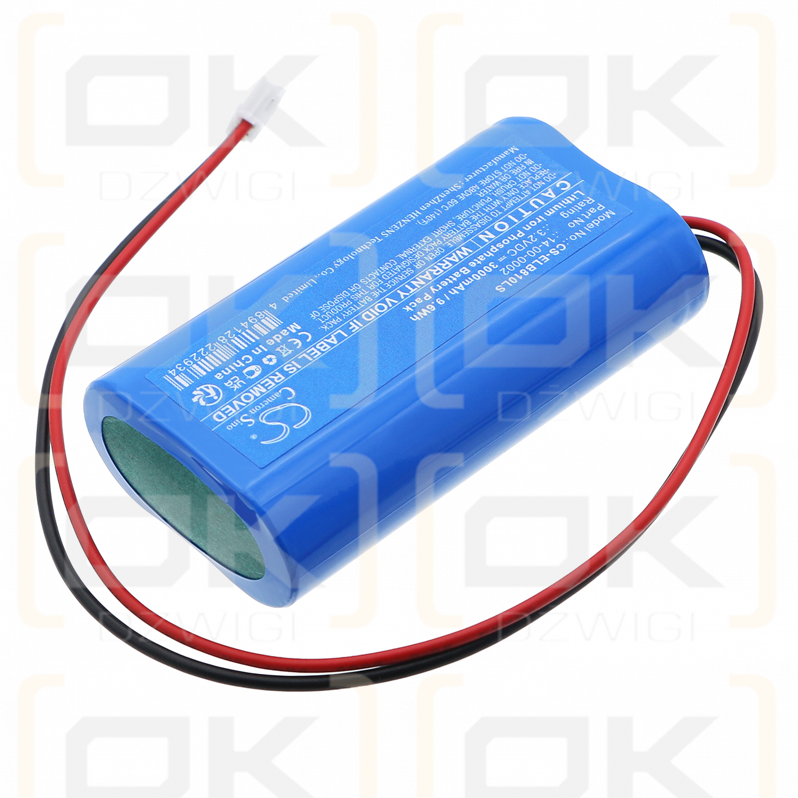 EluBat 275810 / 14-00-0002 3000mAh LiFePO4 3.2V (Cameron Sino)