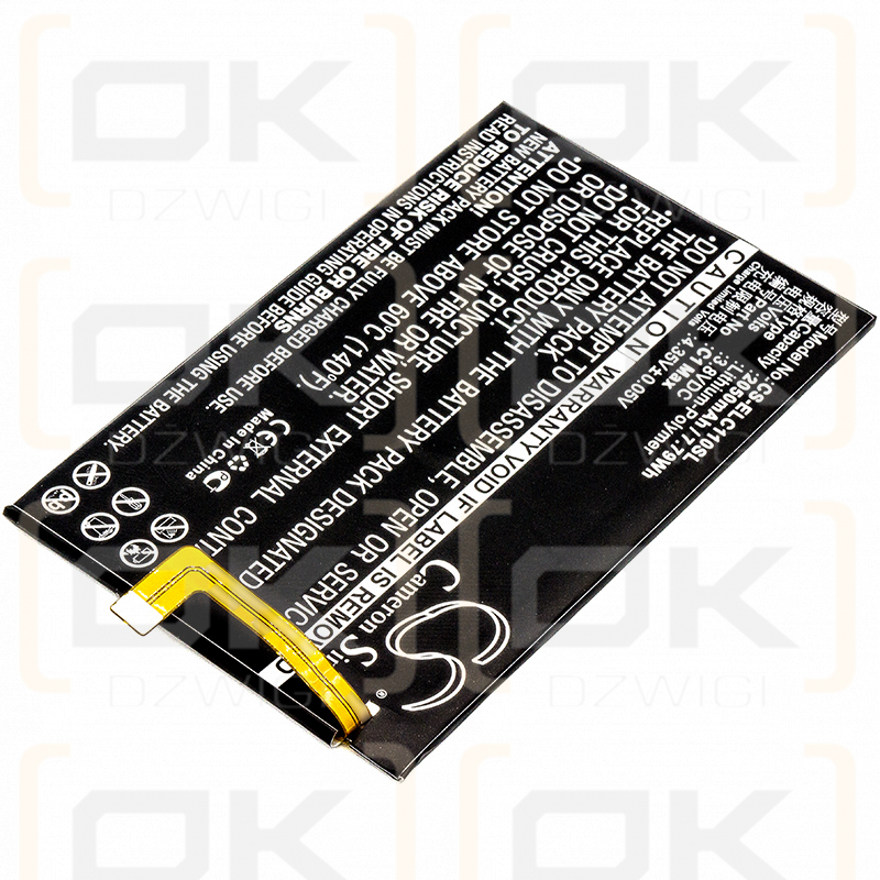 Сменный аккумулятор для Elephone C1 Max / C1 Max 2050 мАч, литий-полимерный, 3,8 В (Cameron Sino)
