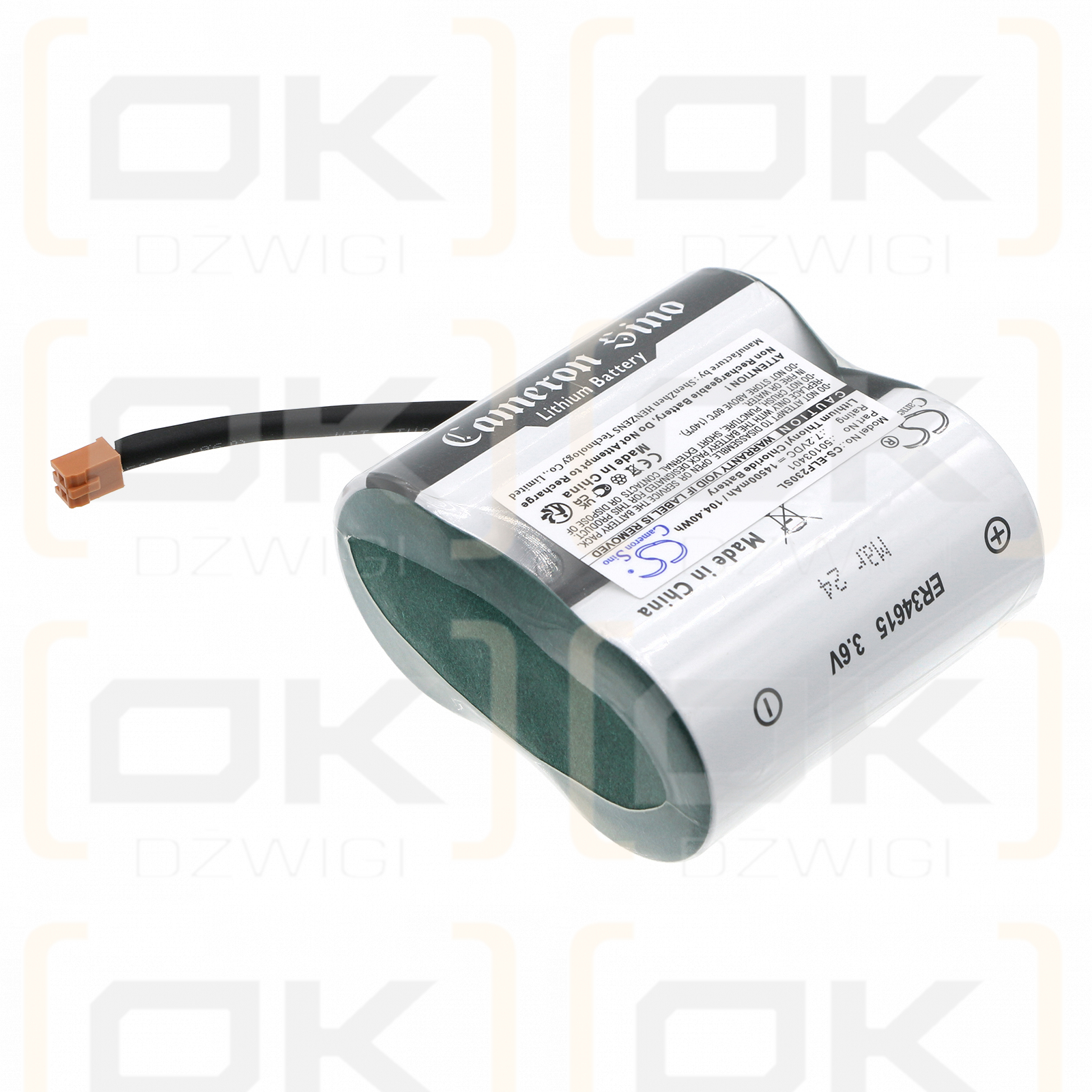 Elster FE230 / 50103401 14500mAh Li-SOCl2 7.2V (Cameron Sino)