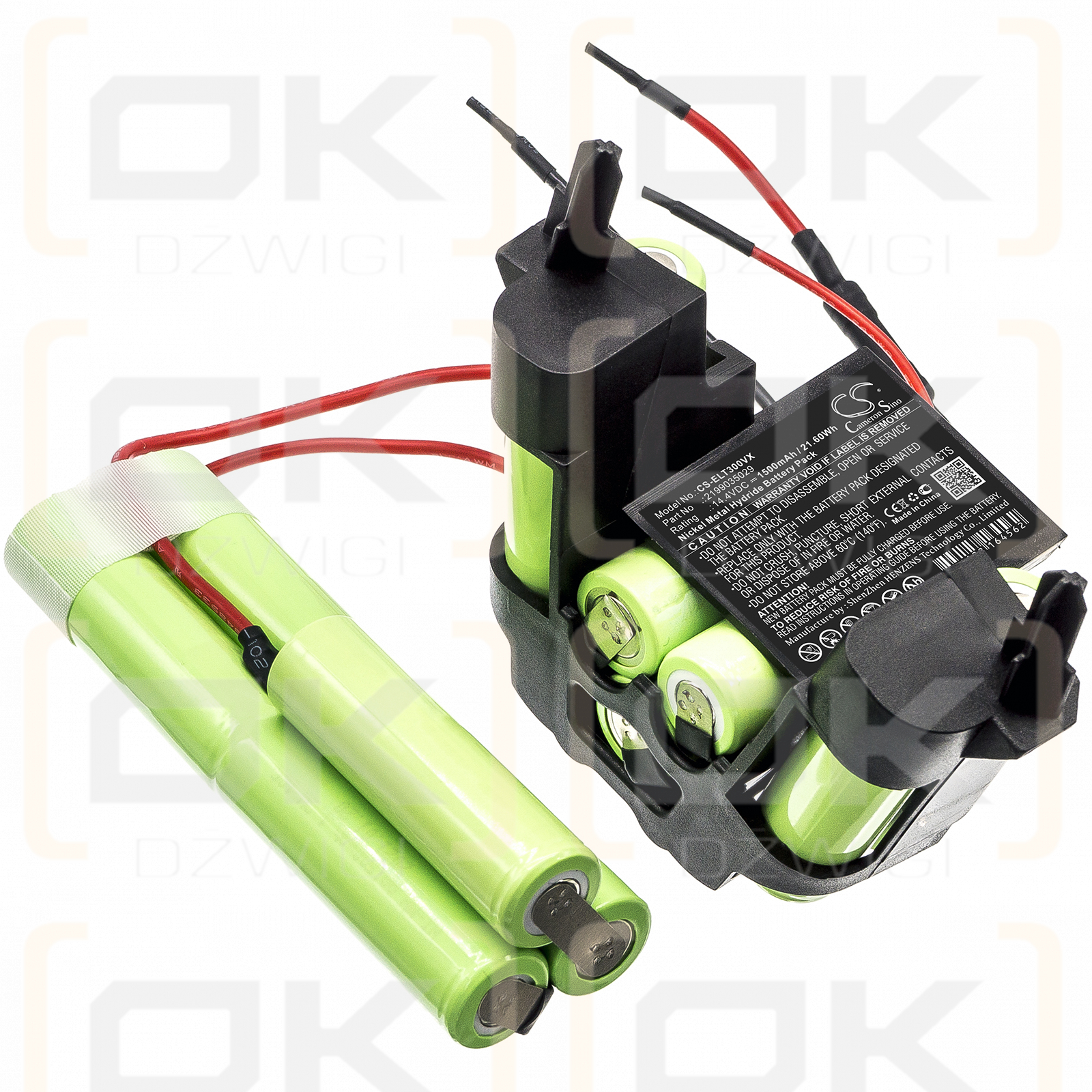 Electrolux 900273756 / 2199035029 1500mAh Ni-MH 14.4V (Cameron Sino)