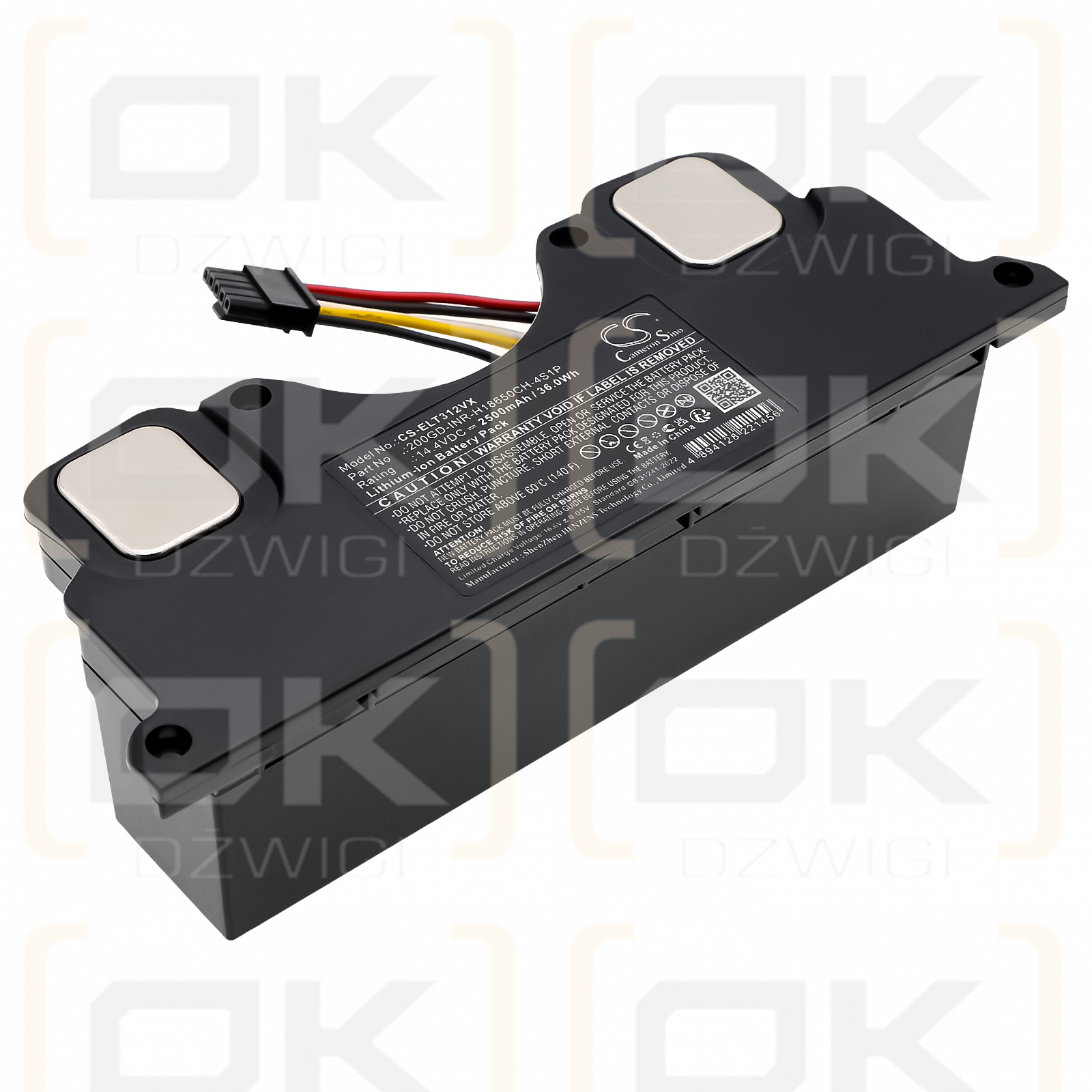 Electrolux Ultimatehome 300 / 200GD-INR-H18650CH-4S1P 2500mAh Li-ion 14.4V (Cameron Sino)