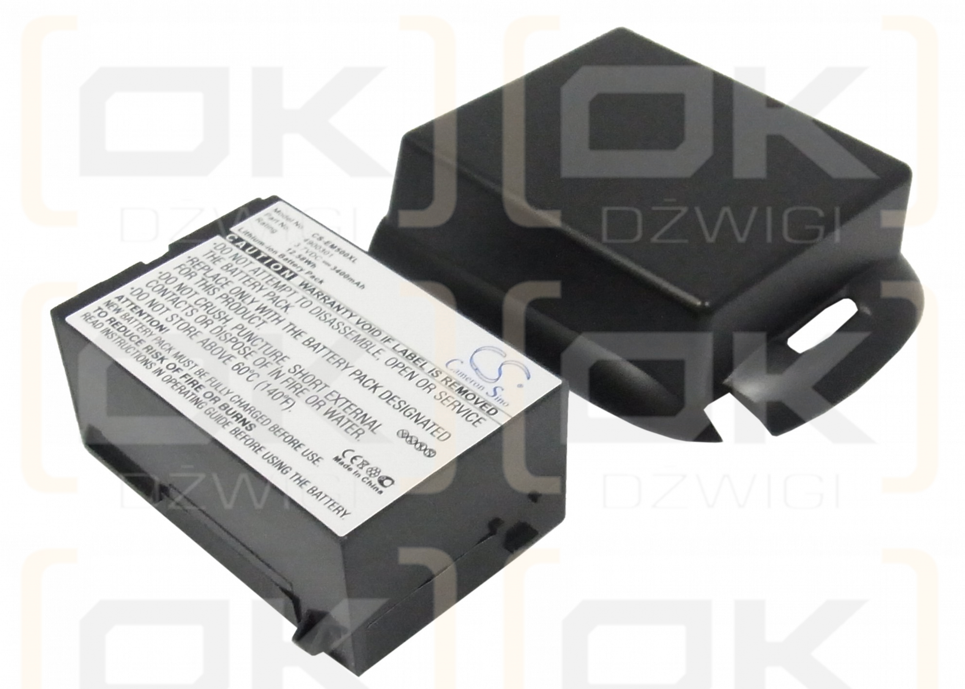 Batería de repuesto para E-TEN G500+ / 4900301, 3400 mAh, iones de litio, 3,7 V (Cameron Sino)