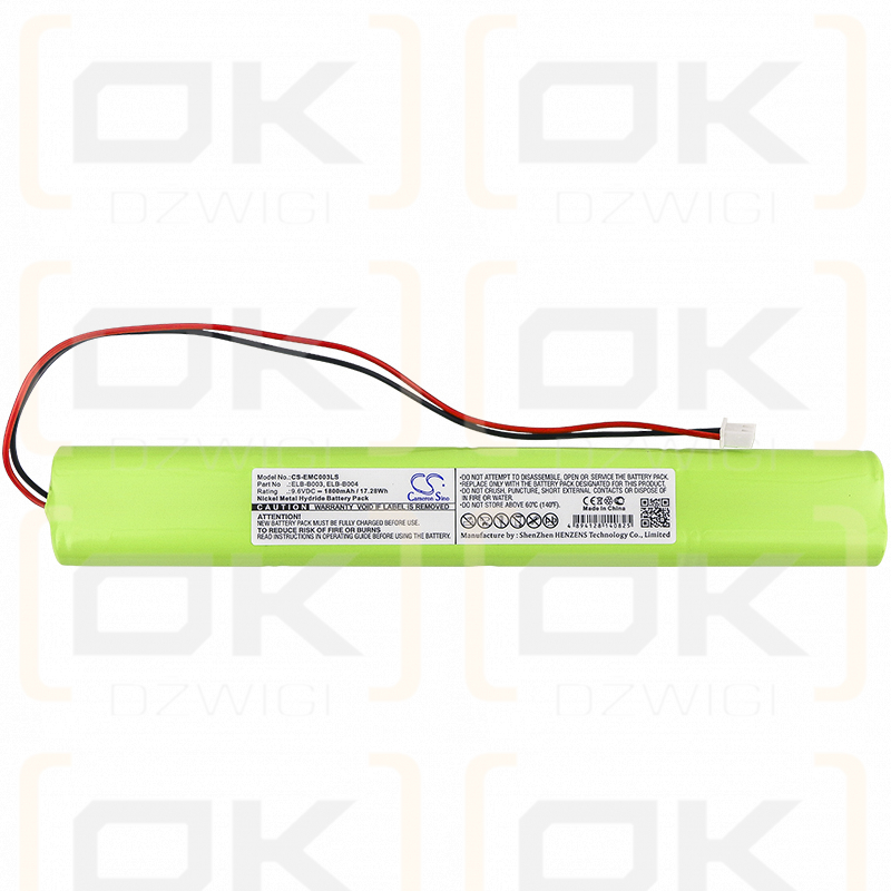 Lithonia BBAT0043A / ELB-B003 1800 mAh Ni-MH 9,6 V (Cameron Sino)