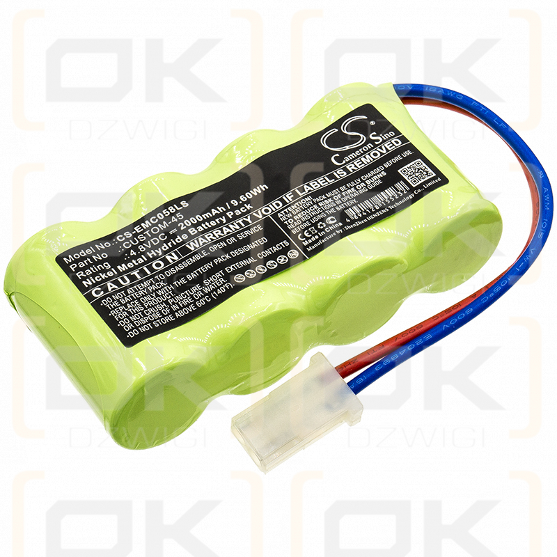 Lithonia LV S 1 R 120/277 EL N UM 4X / CUSTOM-45 2000mAh Ni-MH 4.8V (Cameron Sino)