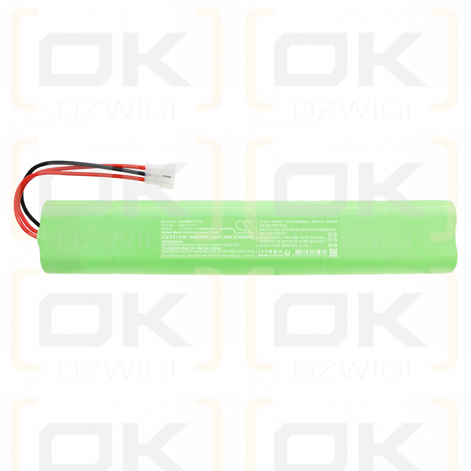 Lithonia 100-3-A117 10000mAh Ni-MH 14.4V (Cameron Sino)