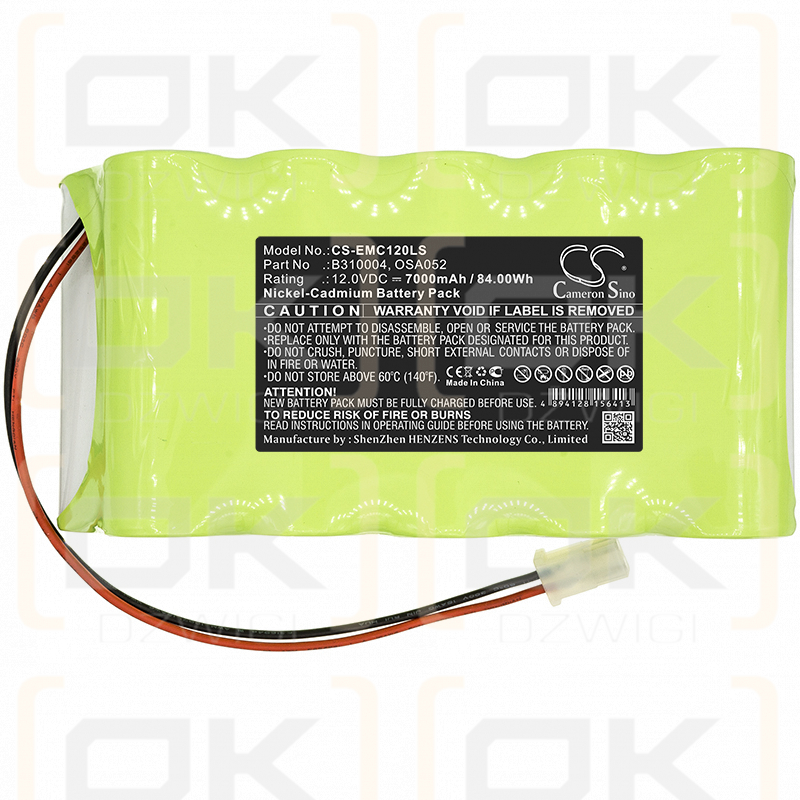 Lithonia OSA195 / B310004 7000 mAh Ni-CD 12,0 V (Cameron Sino)