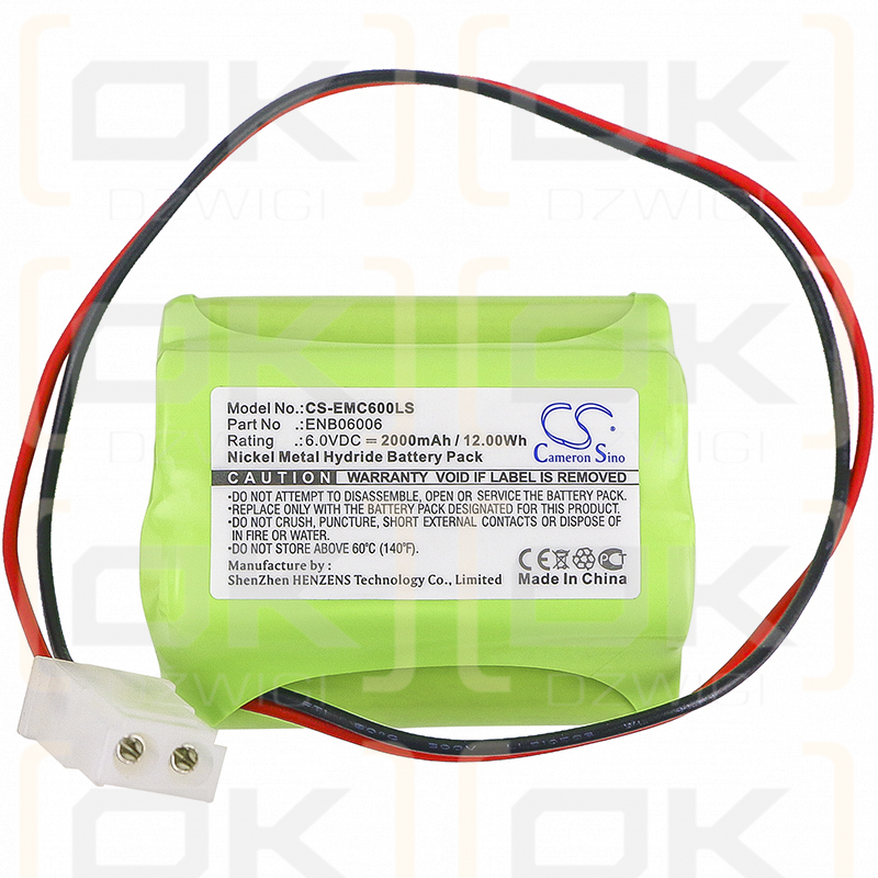 Lithonia ENB06006 / NIC0099 2000mAh Ni-MH 6V (Cameron Sino)