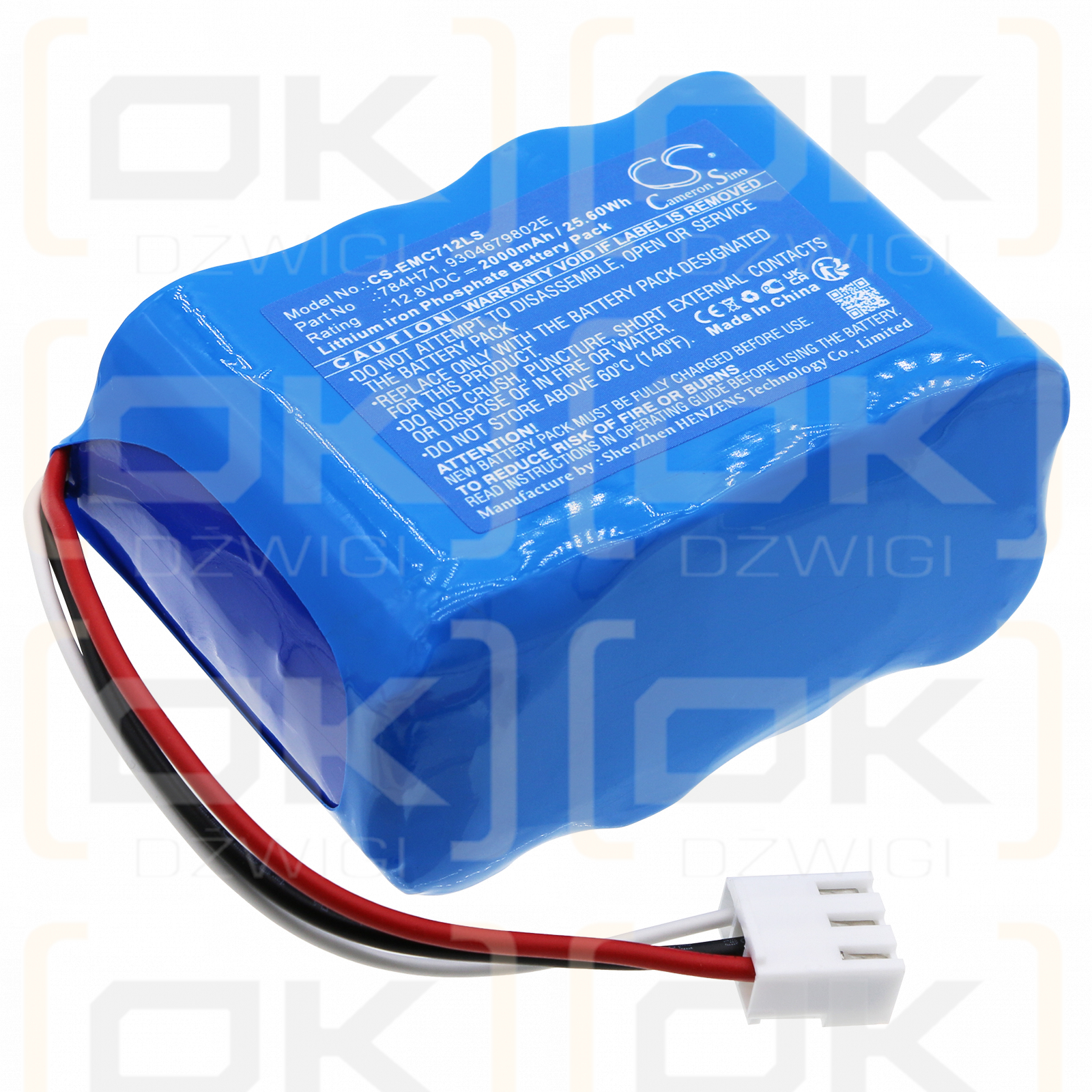 DUAL-LITE EVCH12 / 784H71 2000 mAh LiFePO4 12,8 V (Cameron Sino)