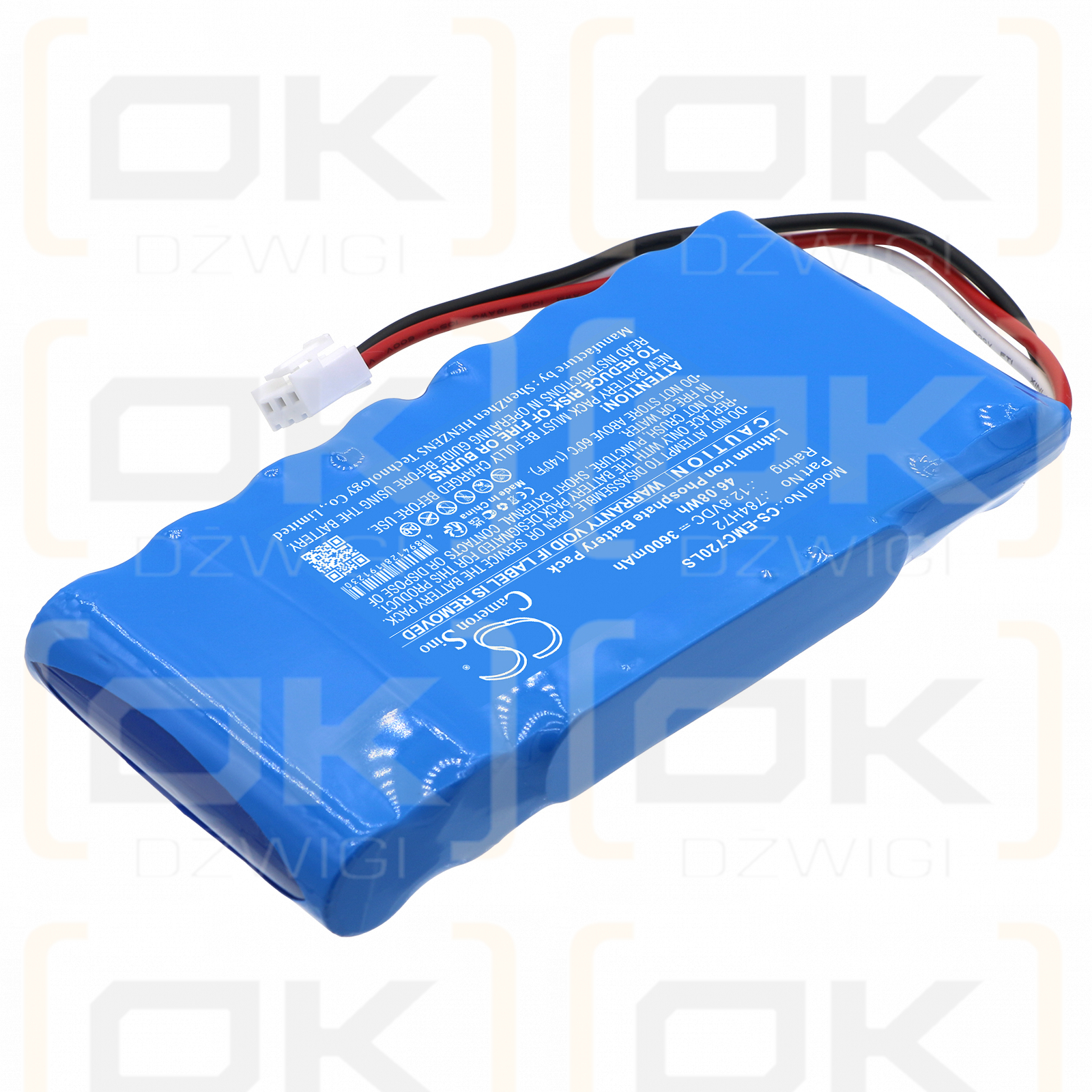 DUAL-LITE DYN12I-06L / 784H72 3600 mAh LiFePO4 12,8 V (Cameron Sino)