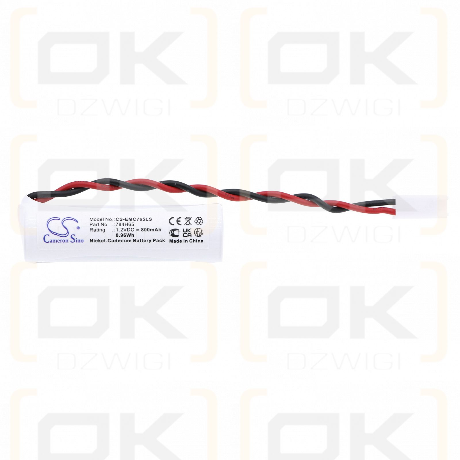 DUAL-LITE EVEURWEI / 784H65 800mAh Ni-CD 1.2V (Cameron Sino)