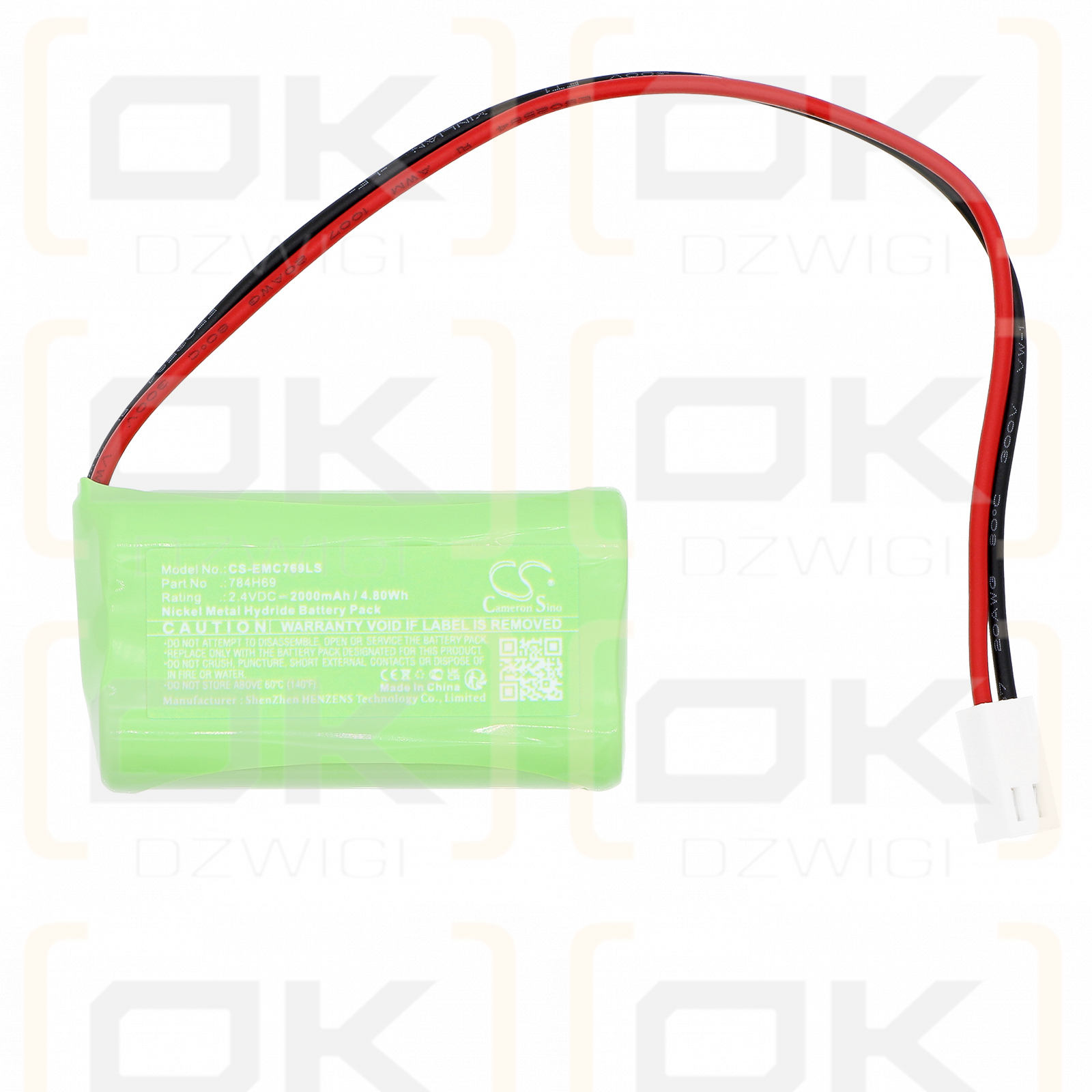 DUAL-LITE EV4DI / 784H69 2000mAh Ni-MH 2.4V (Cameron Sino)