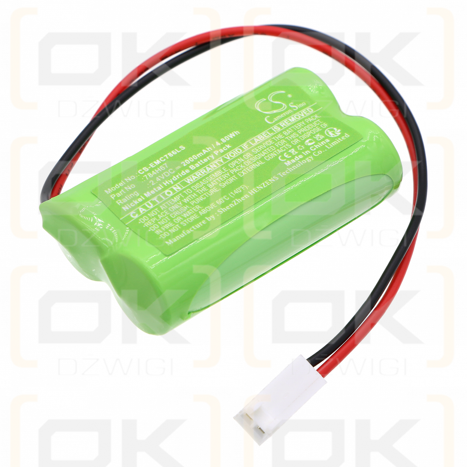 DUAL-LITE EV4DI-02L / 784H67 2000 mAh Ni-MH 2,4 V (Cameron Sino)