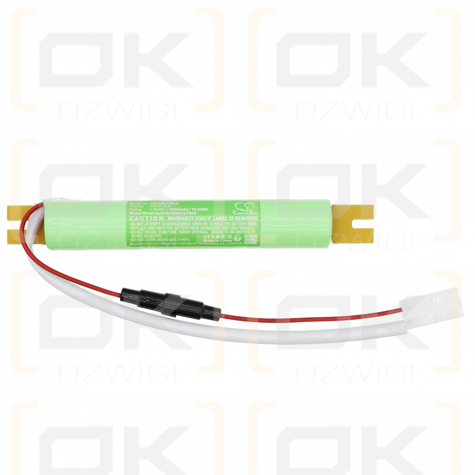  3000 mAh Ni-MH 3,6 V (Cameron Sino)