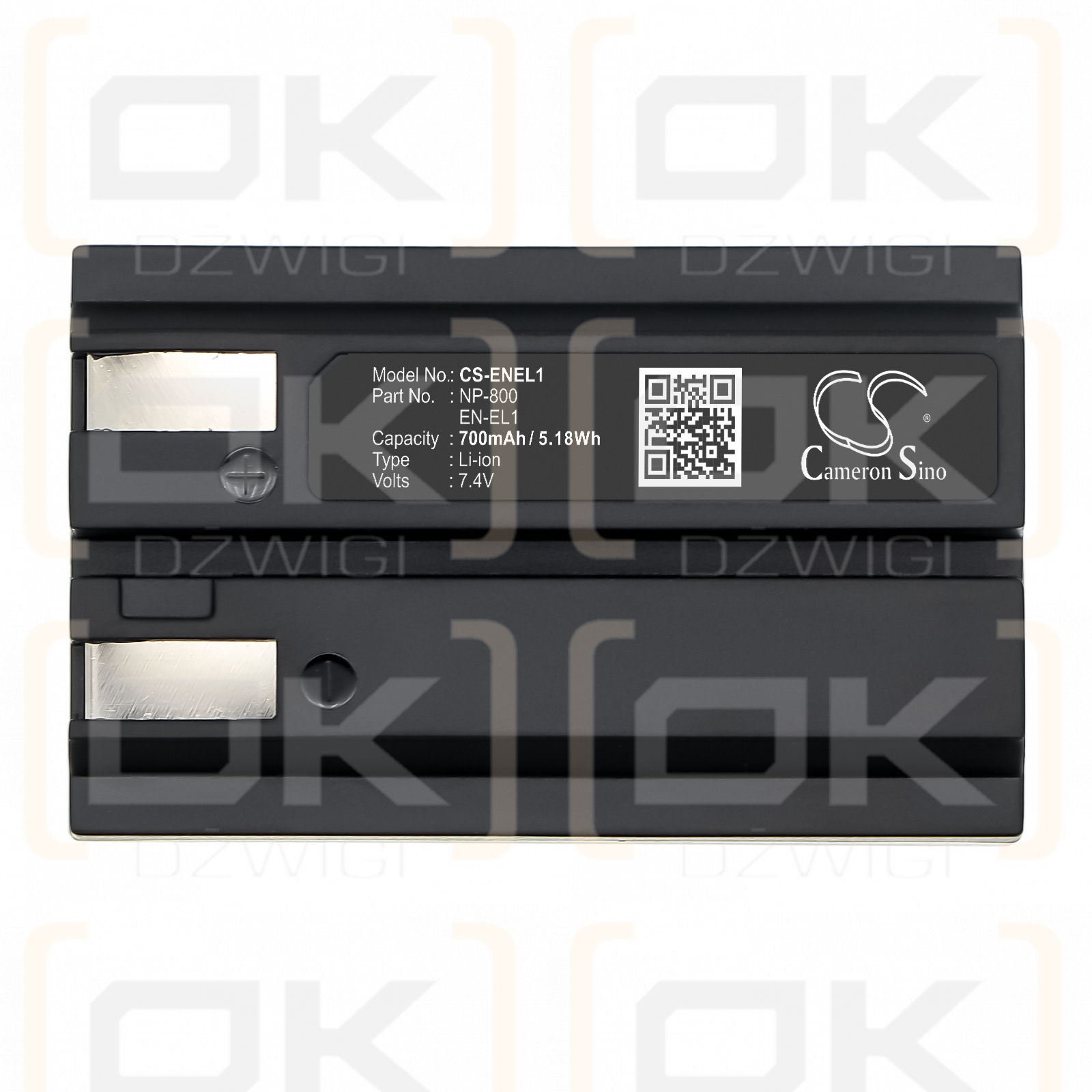 NIKON E880 / EN-EL1 700mAh Li-ion 7.4V (Cameron Sino)