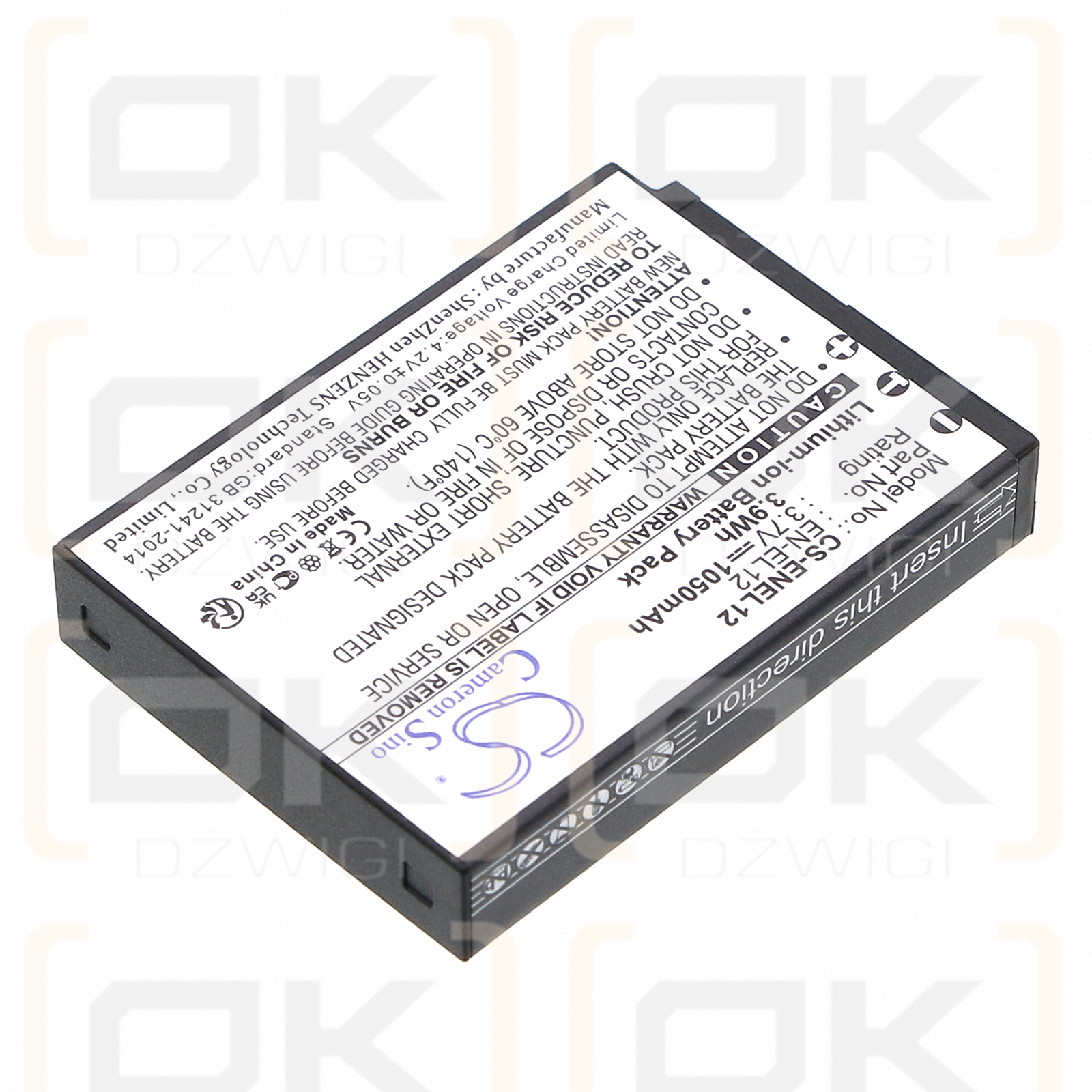 NIKON KeyMission 360 / EN-EL12 1050mAh Li-ion 3.7V (Cameron Sino)