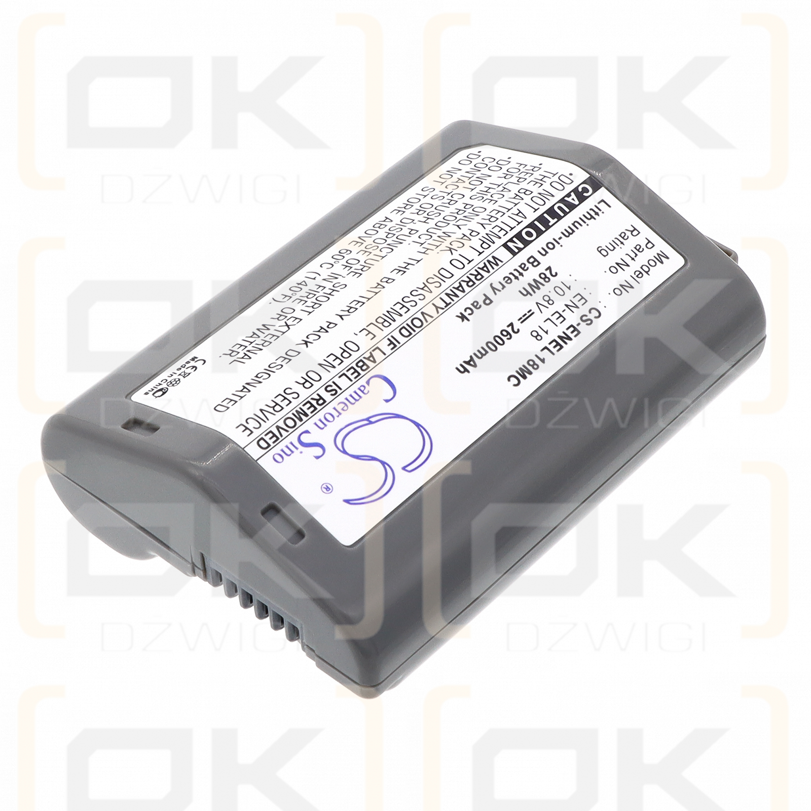 NiKon D850 / EN-EL18 2600 мАч Li-ion 10,8 В (Cameron Sino)