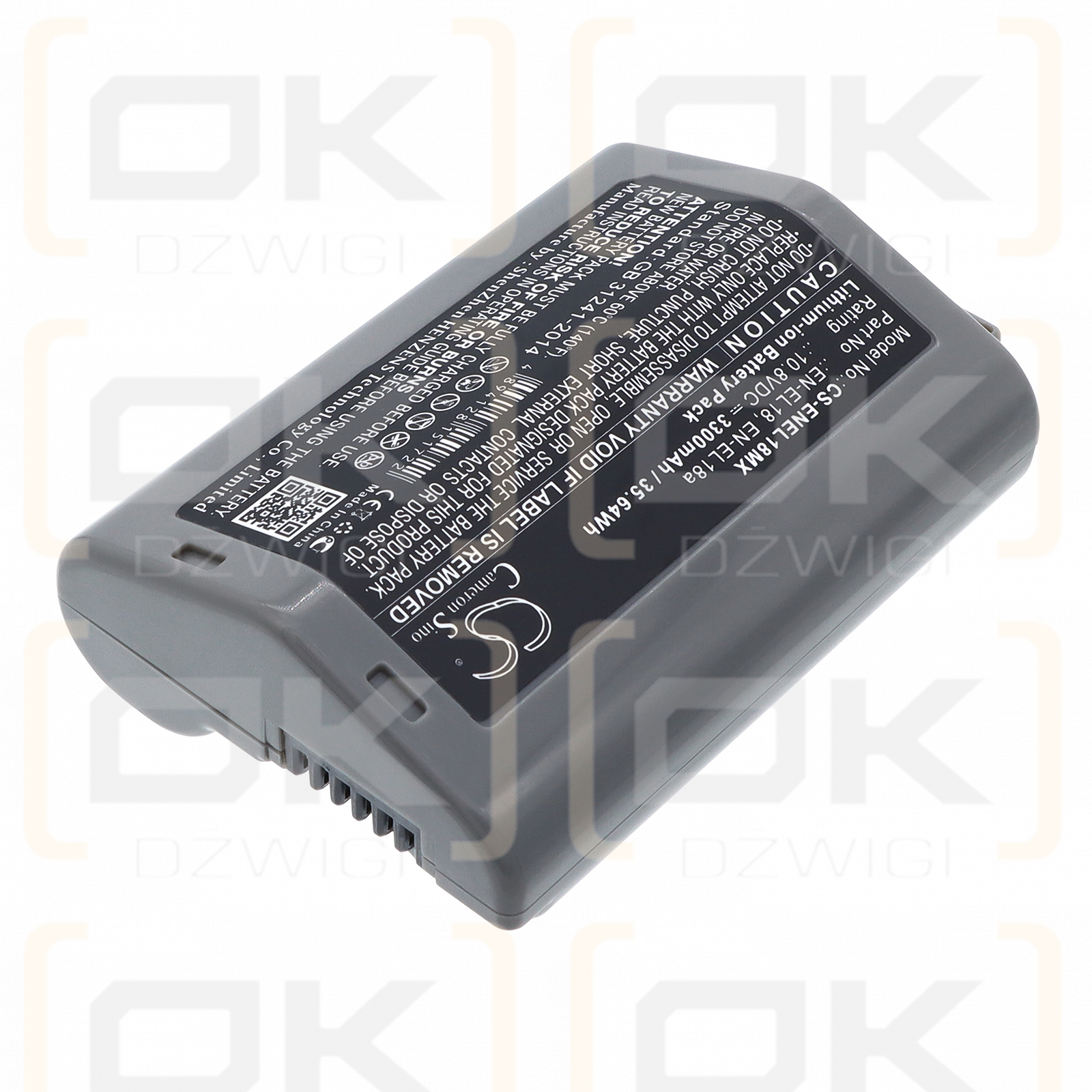 NiKon D850 / EN-EL18 3300 mAh Li-ion 10,8 V (Cameron Sino)