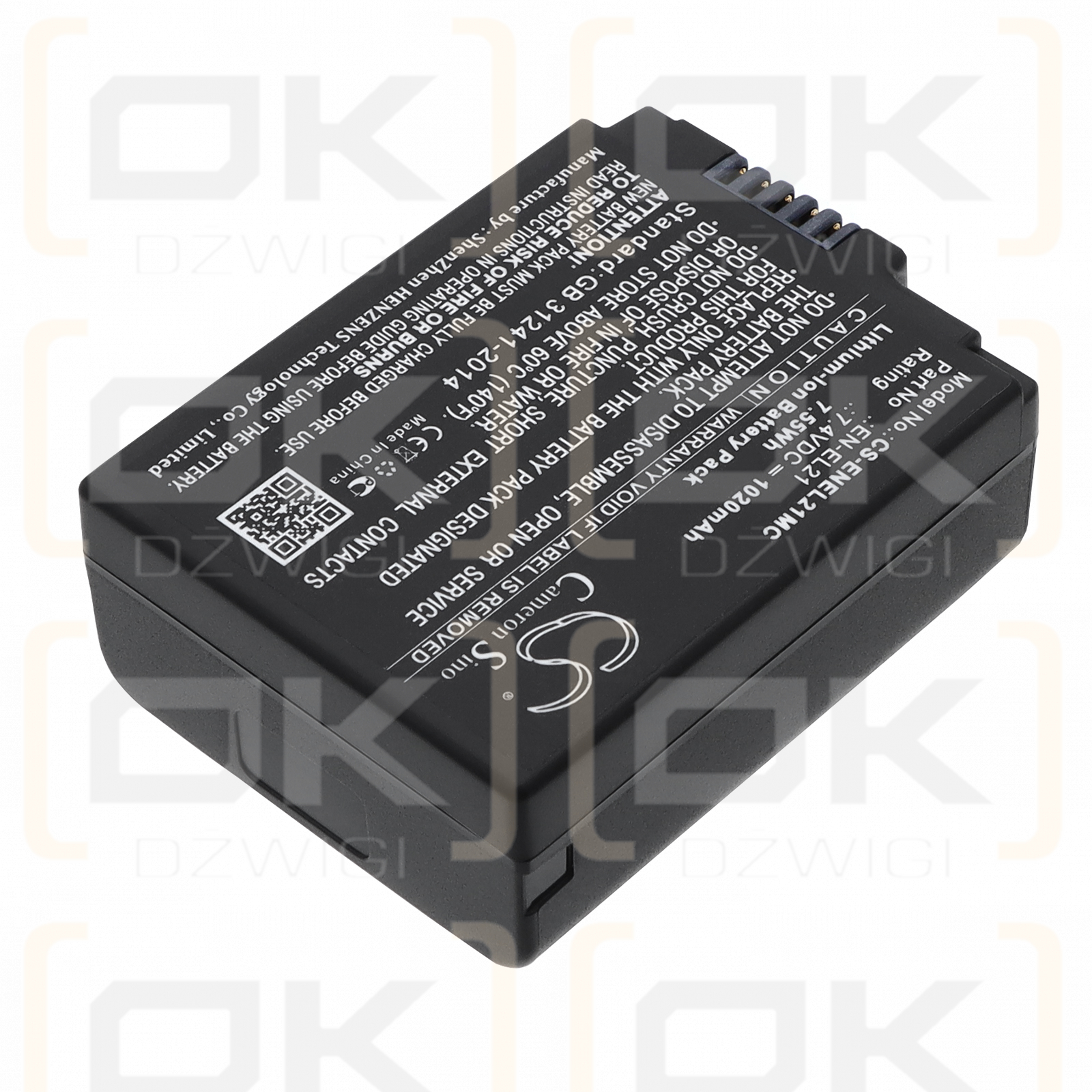 NiKon 1 V2 / EN-EL21 1020 mAh Li-ion 7.4 V (Cameron Sino)