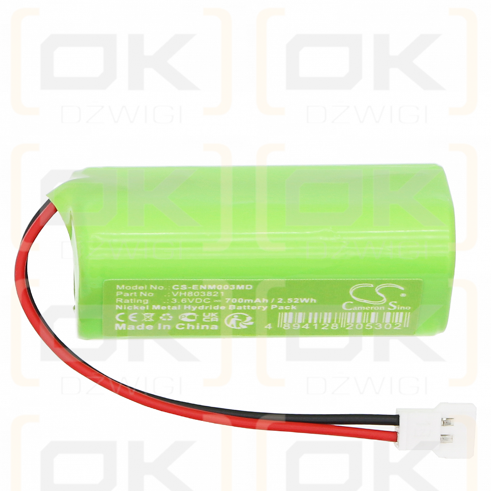 IONYX Endy 6200 / VH803821 700 mAh Ni-MH 3,6 V (Cameron Sino)