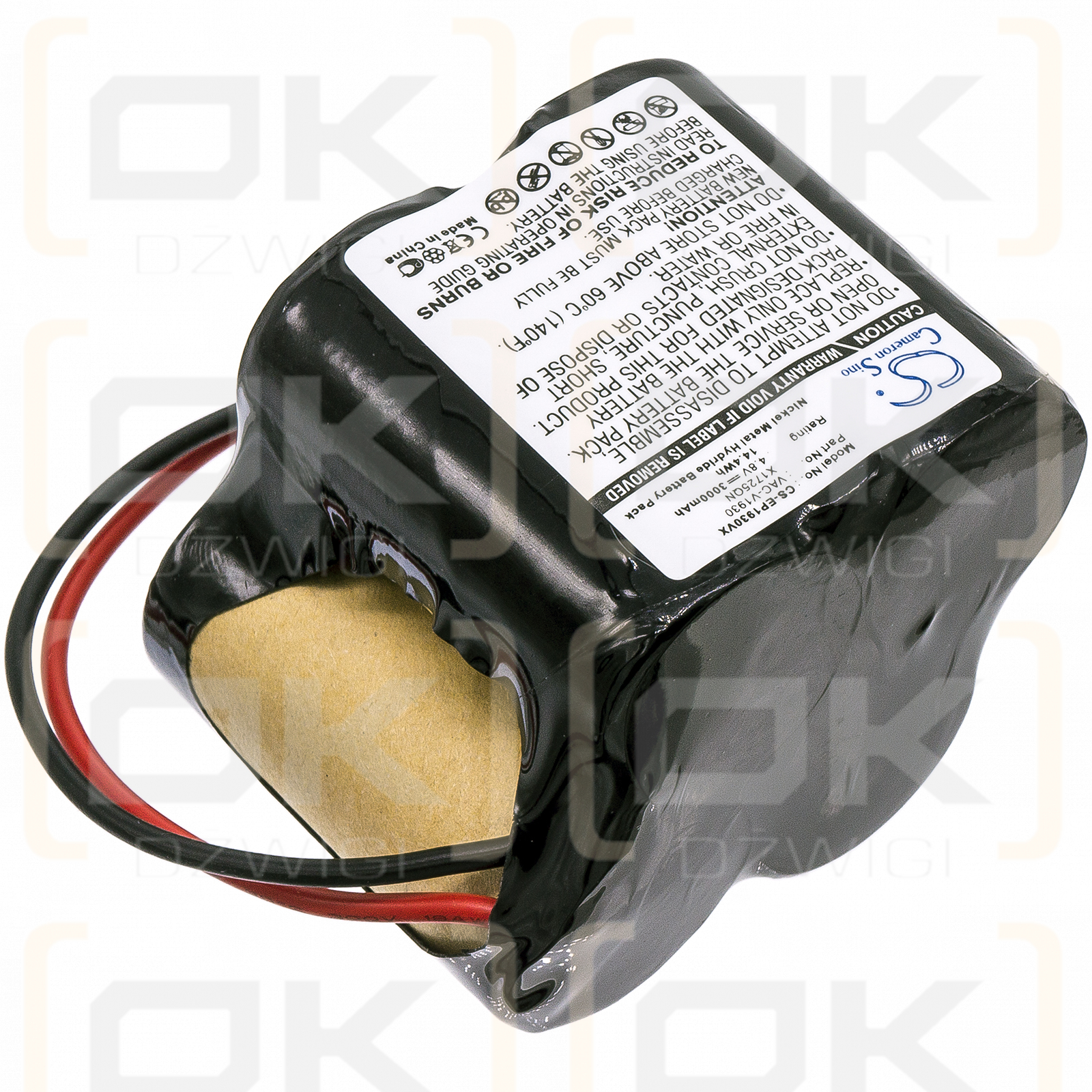 Euro Pro X1725QN / VAC-V1930 3000 mAh Ni-MH 4,8 V (Cameron Sino)