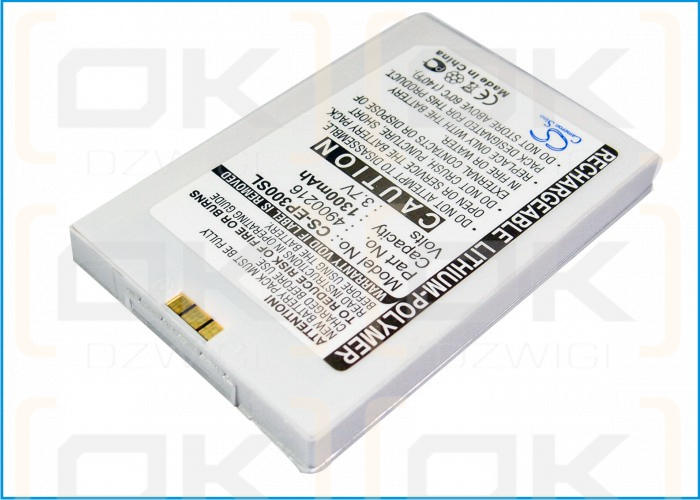 Сменный аккумулятор для E-TEN InfoTouch P300 / 4900216 1300 мАч, литий-полимерный, 3,7 В (Cameron Sino)