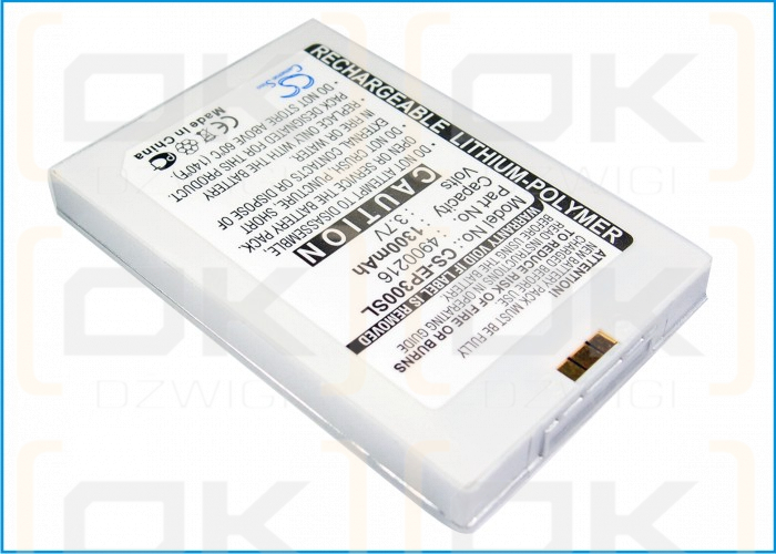 Сменный аккумулятор для E-TEN InfoTouch P300 / 4900216 1300 мАч, литий-полимерный, 3,7 В (Cameron Sino)