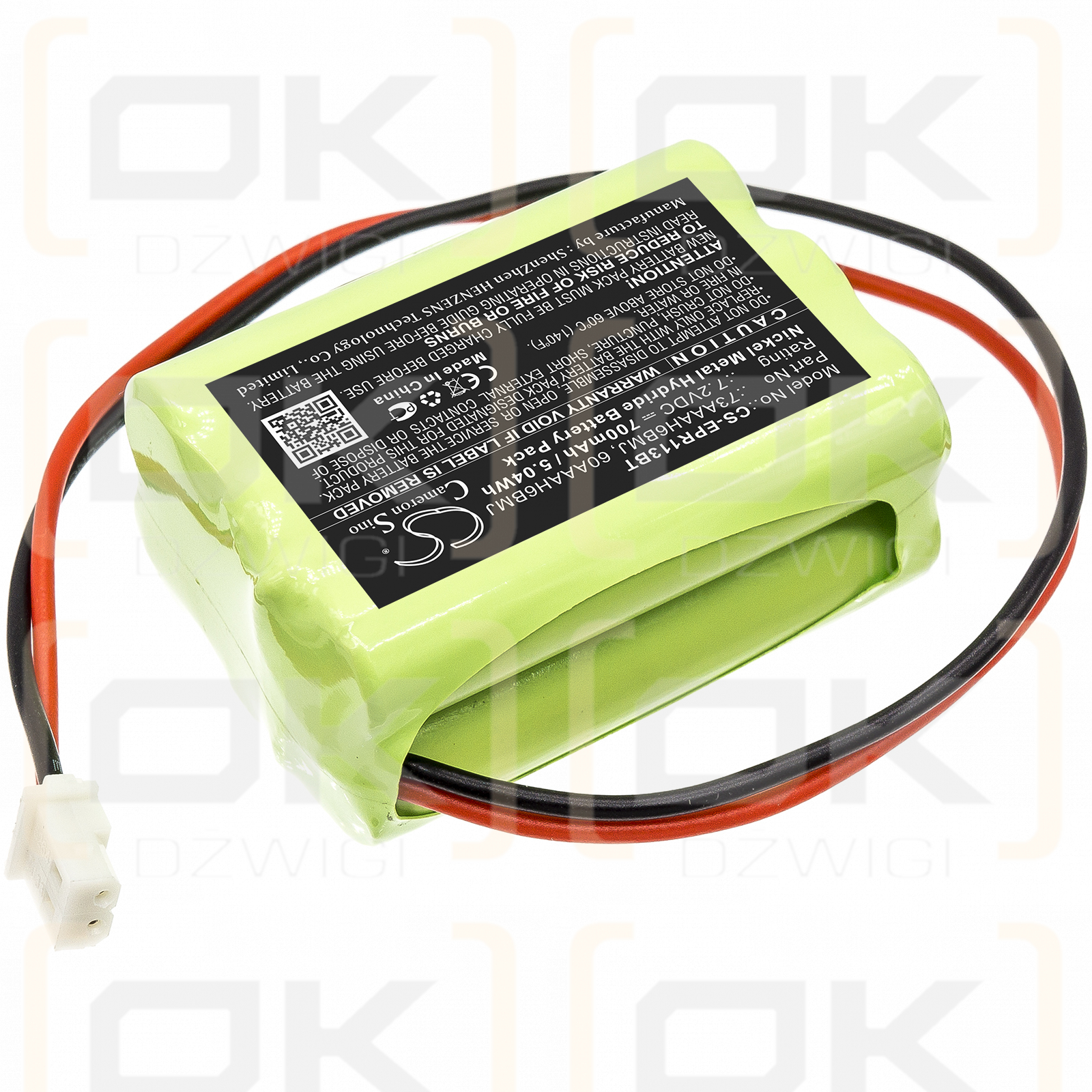 Electia C-Fence GSM panel / 802306063Y3/802307363Y1 700mAh Ni-MH 7.2V (Cameron Sino)