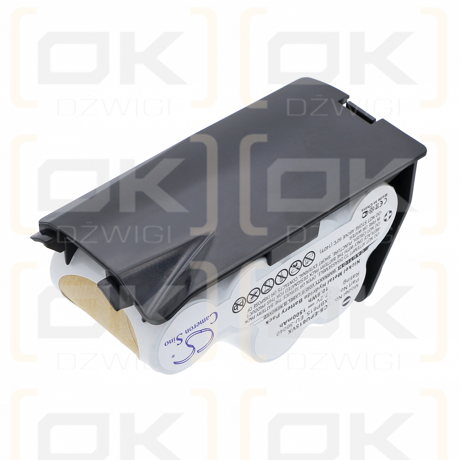 Euro Pro Shark UV627 / XBP615 1500 mAh Ni-MH 7.2 V (Cameron Sino)