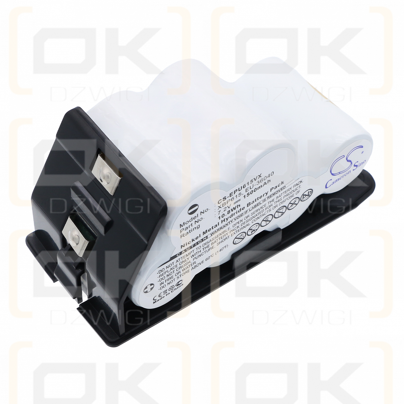 Euro Pro Shark UV627 / XBP615 1500 mAh Ni-MH 7.2 V (Cameron Sino)