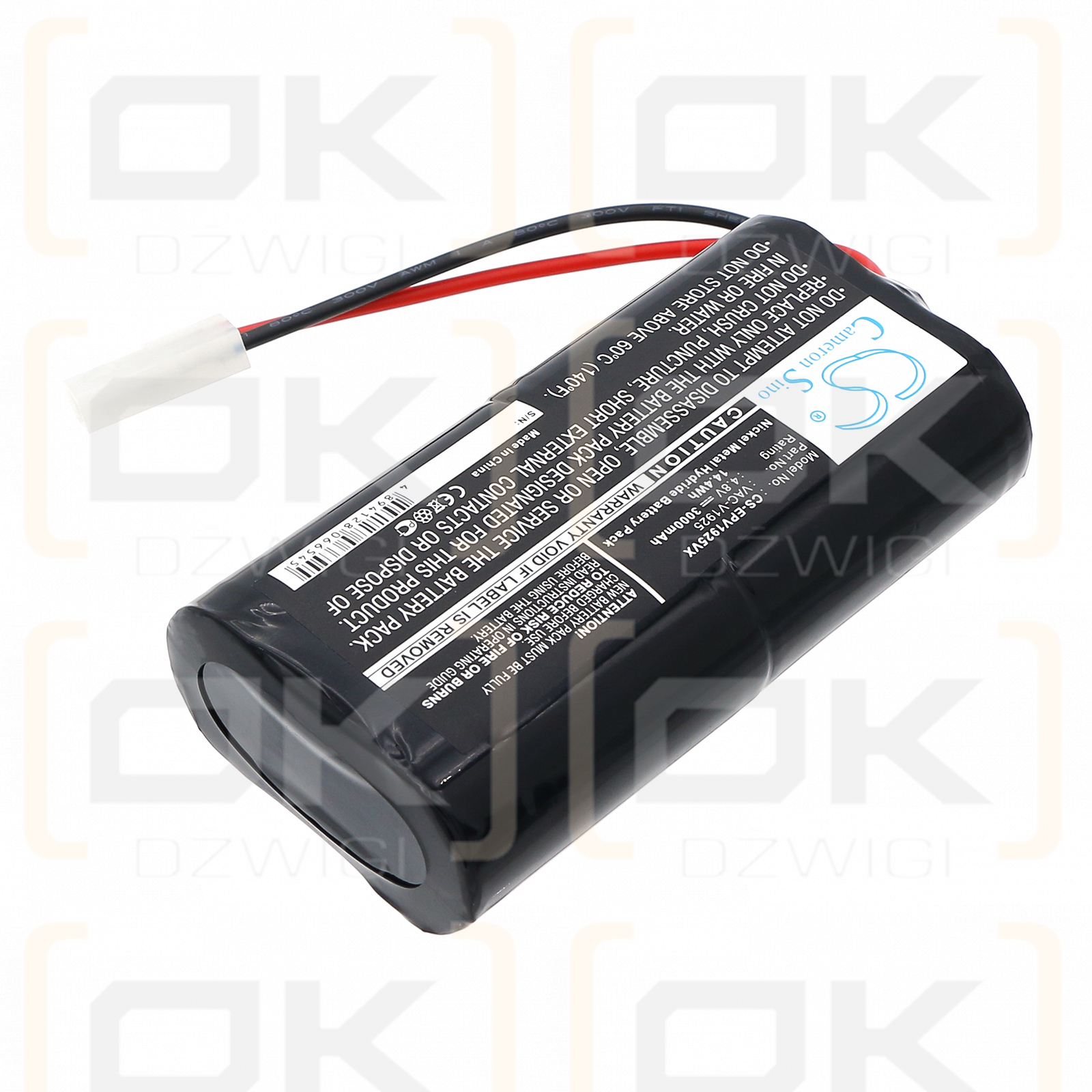 Euro Pro Shark XBV1925 / VAC-V1925 3000 mAh Ni-MH 4.8 V (Cameron Sino)