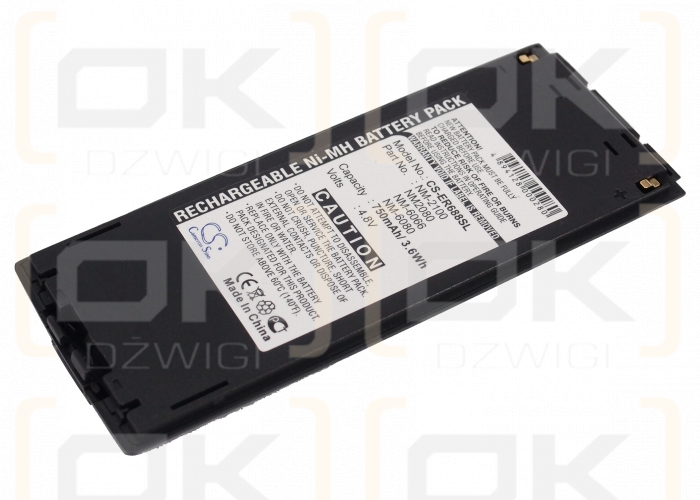 Batería de repuesto para Sony Ericsson GA628, 750 mAh Ni-MH 4,8 V (Cameron Sino)