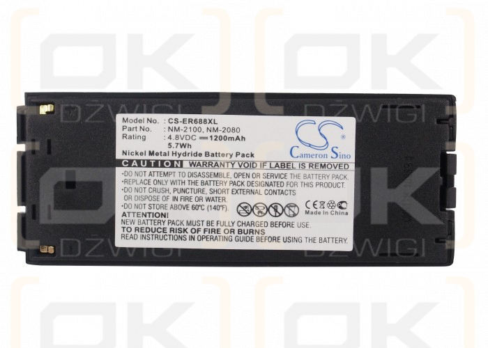 Batería de repuesto para Sony Ericsson GA628 1200 mAh Ni-MH 4.8 V (Cameron Sino)