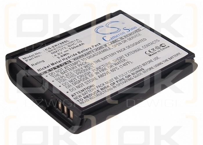 Batería de repuesto para Sony Ericsson X588 / BKB1931022R2A 750 mAh Ni-MH 4.8 V (Cameron Sino)