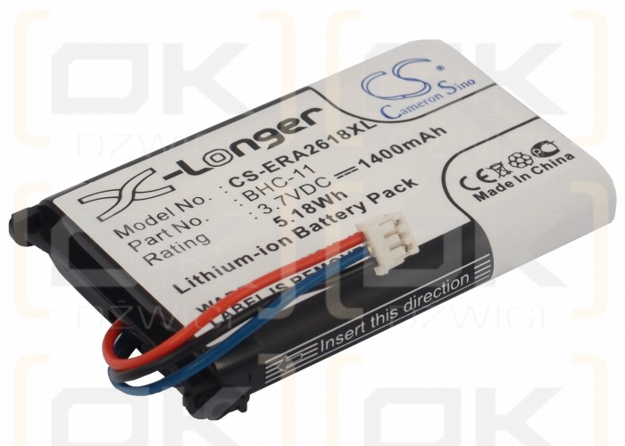 Batería de repuesto para Sony Ericsson A3618 / BHC-11, 1400 mAh, iones de litio, 3,7 V (Cameron Sino)