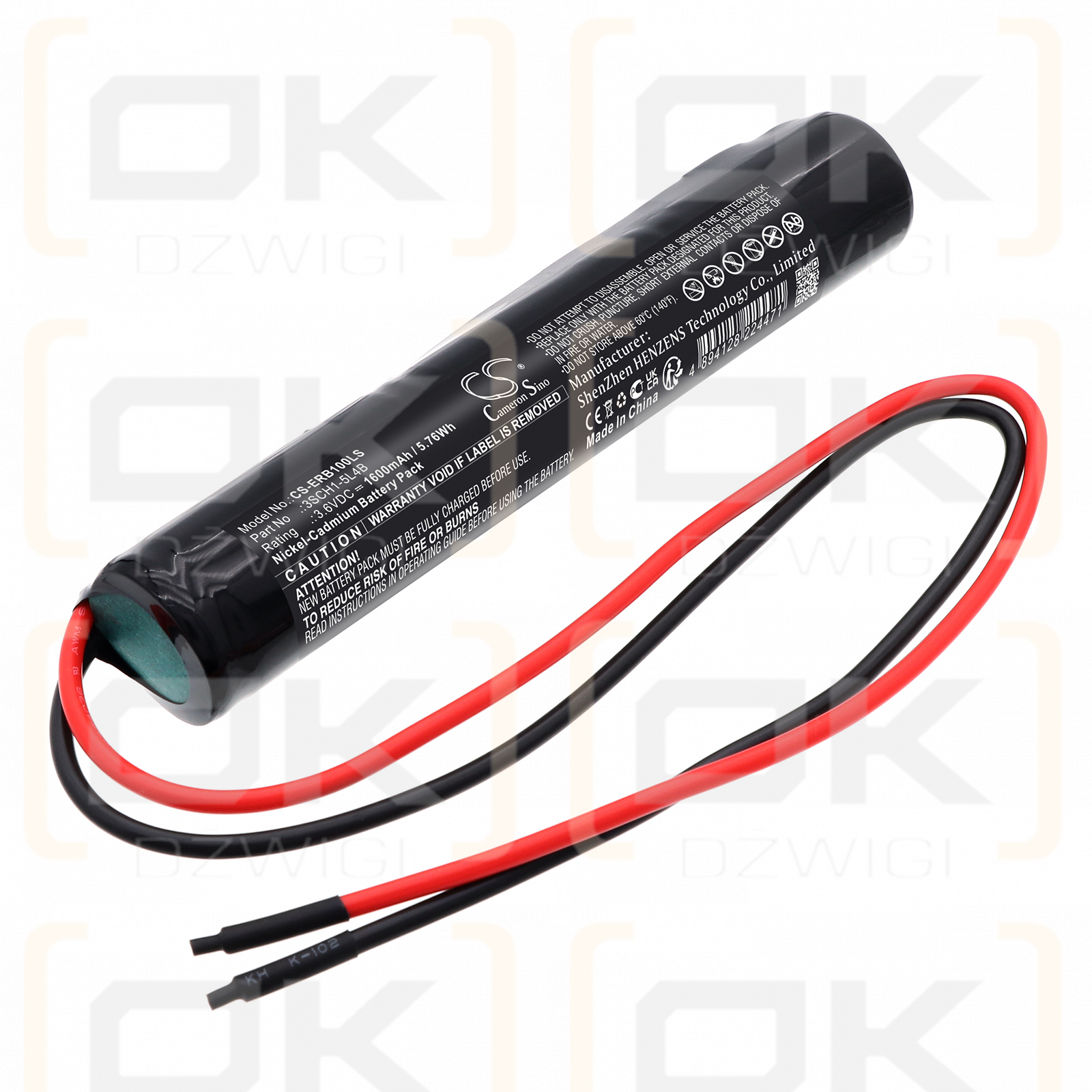 Eterna SEEMLED3M / 3SCH1-5L4B 1600 mAh Ni-CD 3,6 V (Cameron Sino)
