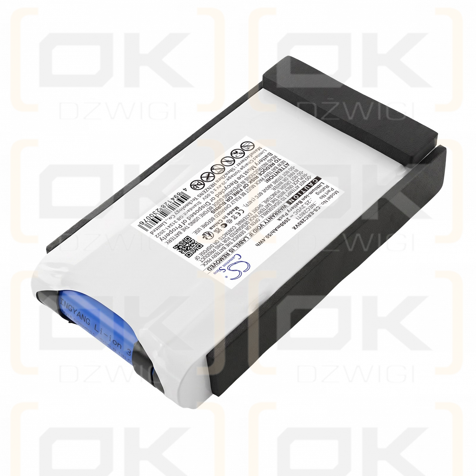 Ersatzakku für Eureka NEC285GR / NEC280TI 2000mAh Li-Ion 25,2V (Cameron Sino)