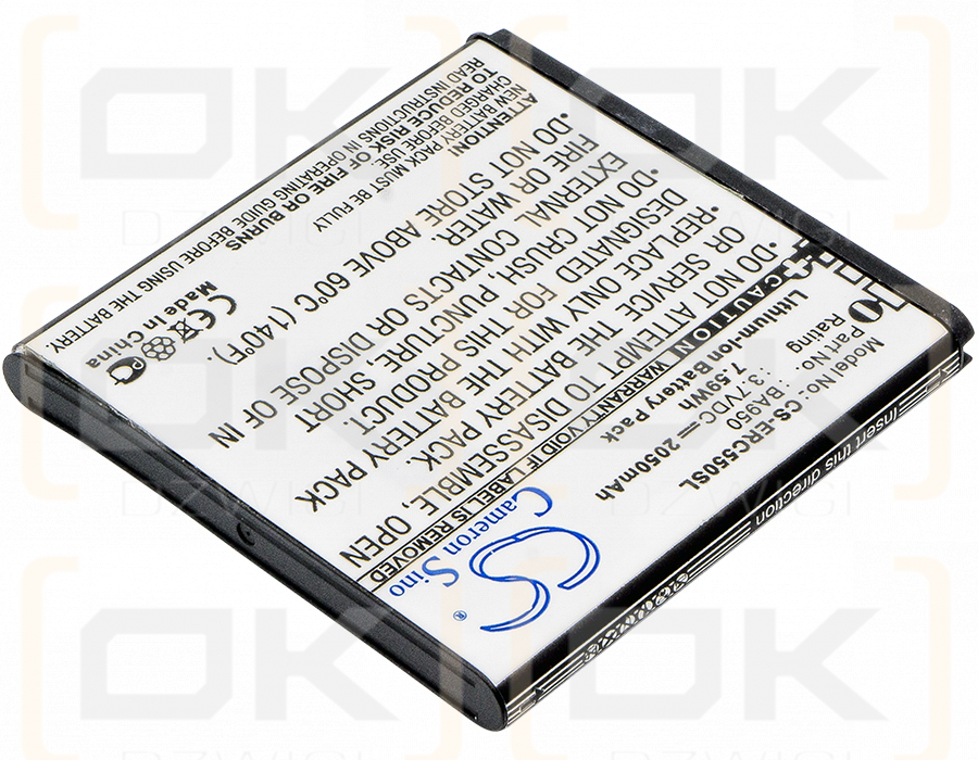 Sony BSP60 / BA950 2050mAh Li-ion 3.7V (Cameron Sino)