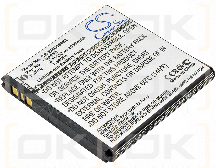 Sony BSP60 / BA950 2050mAh Li-ion 3.7V (Cameron Sino)