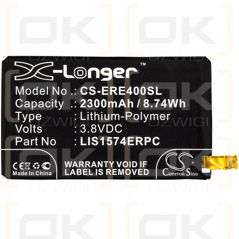 Sony Ericsson Xperia Z2 compact / LIS1574ERPC 2300mAh Li-Polymer 3.8V (Cameron Sino)