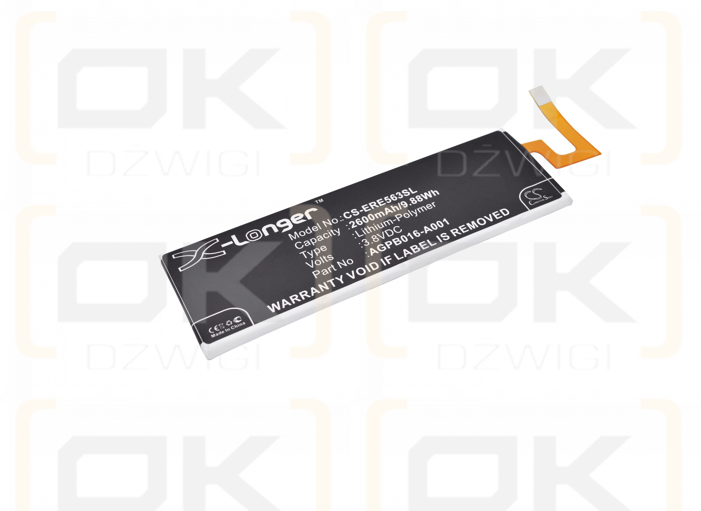 Sony Ericsson E5643 / AGPB016-A001 2600mAh Li-Polímero 3.8V (Cameron Sino)