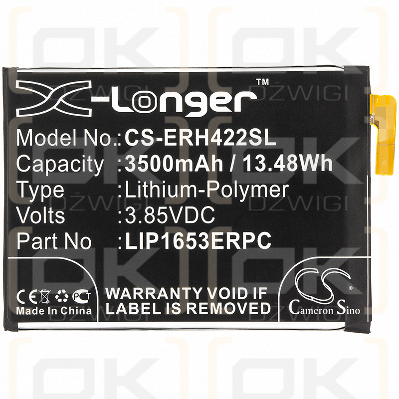 Sony H3223 / LIP1653ERPC 3500mAh Li-Polymer 3.85V (Cameron Sino)