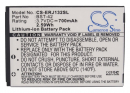 Batería de repuesto para Sony Ericsson J132i / BST-42, 700 mAh, iones de litio, 3,7 V (Cameron Sino)
