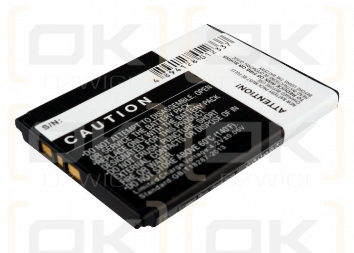 Batería de repuesto para Sony Ericsson T270 / BST-36, 750 mAh, iones de litio, 3,7 V (Cameron Sino)