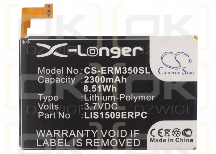 Sony Ericsson M35t-CS / 1266-340.1 2300mAh Li-Polímero 3.7V (Cameron Sino)