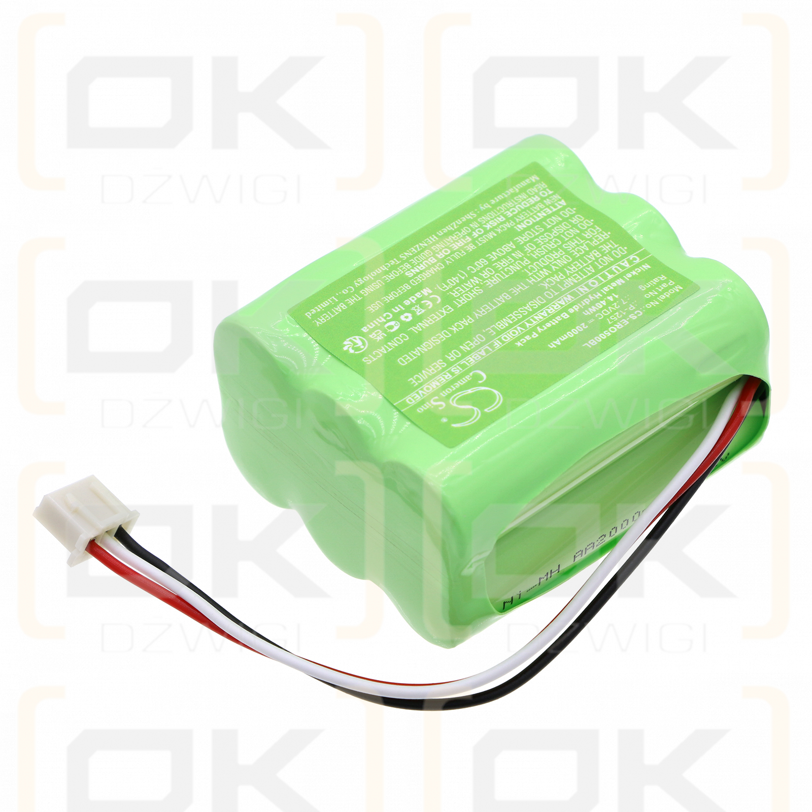 EURO-500 Handy Cache Register / P-1257 2000mAh Ni-MH 7.2V (Cameron Sino)