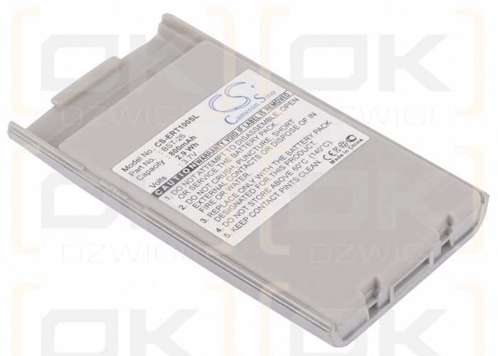 Batería de repuesto para Sony Ericsson T106 / BST-26, 700 mAh, iones de litio, 3,7 V (Cameron Sino)