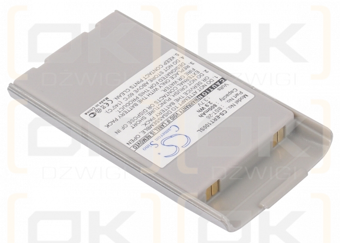 Batería de repuesto para Sony Ericsson T106 / BST-26, 700 mAh, iones de litio, 3,7 V (Cameron Sino)